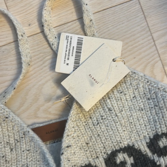 ALANUI ECO ANDEAN WAVES KNIT TANK SHORTS CROP TOP SET Small and Medium $1200 - Picture 3 of 4